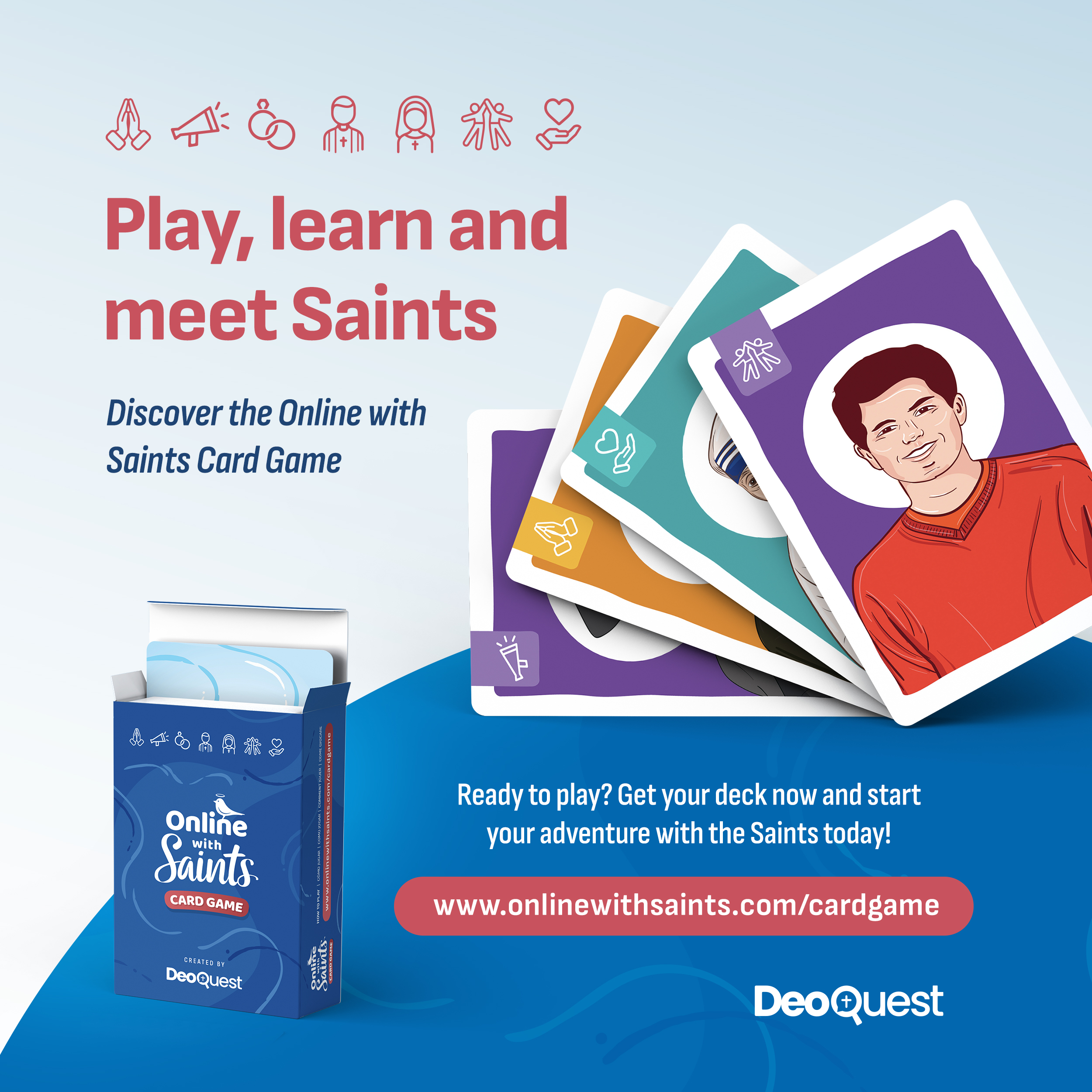 Online With Saints / Card Game / Cards Created by DeoQuest